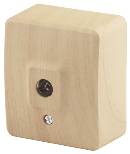 Розетка TV Оконечная накладная Эра Эксперт 1-м. сосна фото Розетка TV Оконечная накладная Эра Эксперт 1-м. сосна картинка